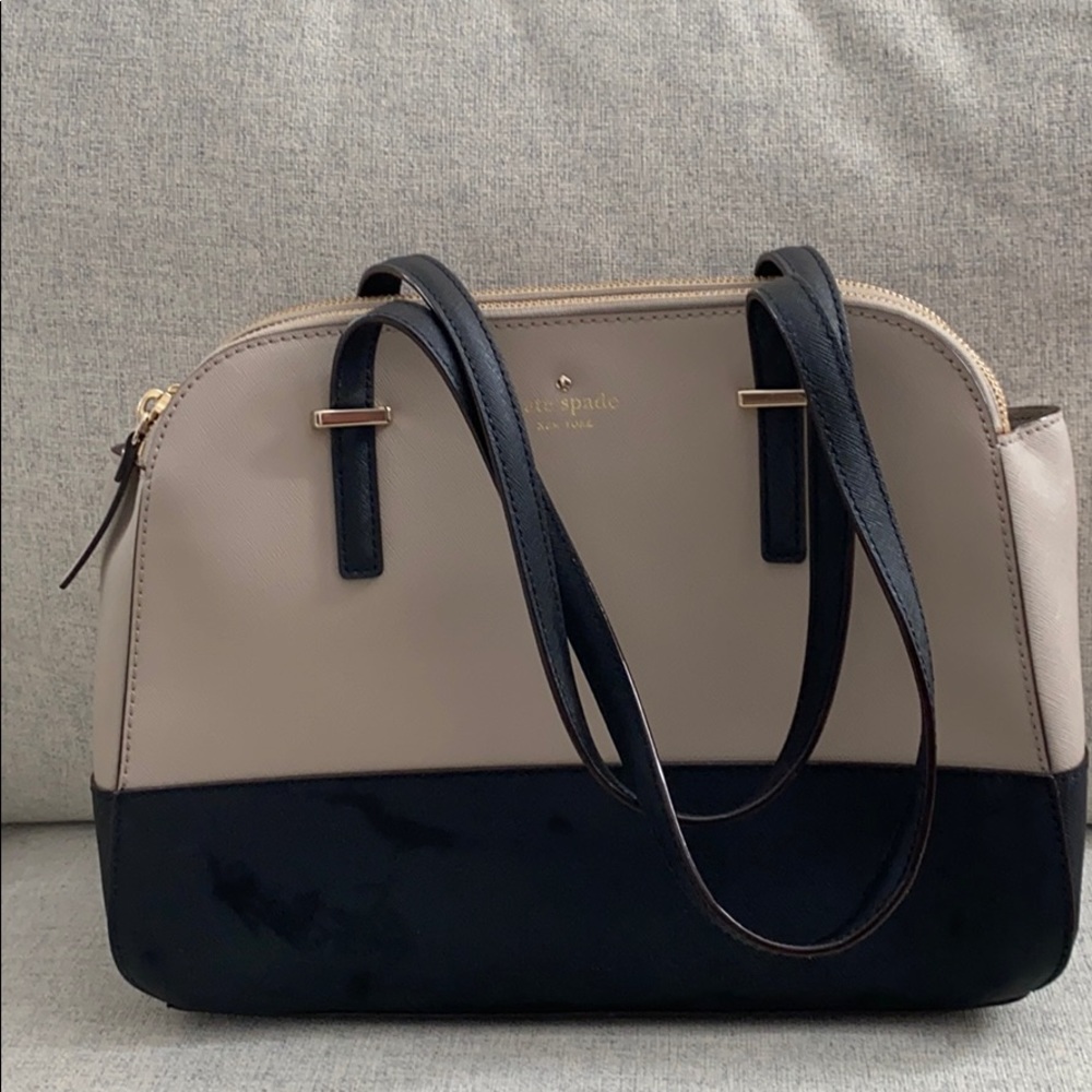 Kate Spade Black & Beige Shoulder Bag